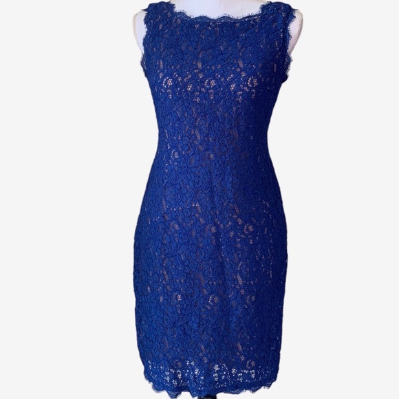 ADRIANNA PAPPEL BLUE CROCHET DRESS - Picture 13 of 14